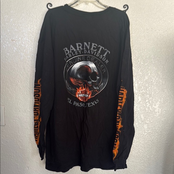 Harley-Davidson Black Graphic Long Sleeve Shirt - Picture 7 of 7